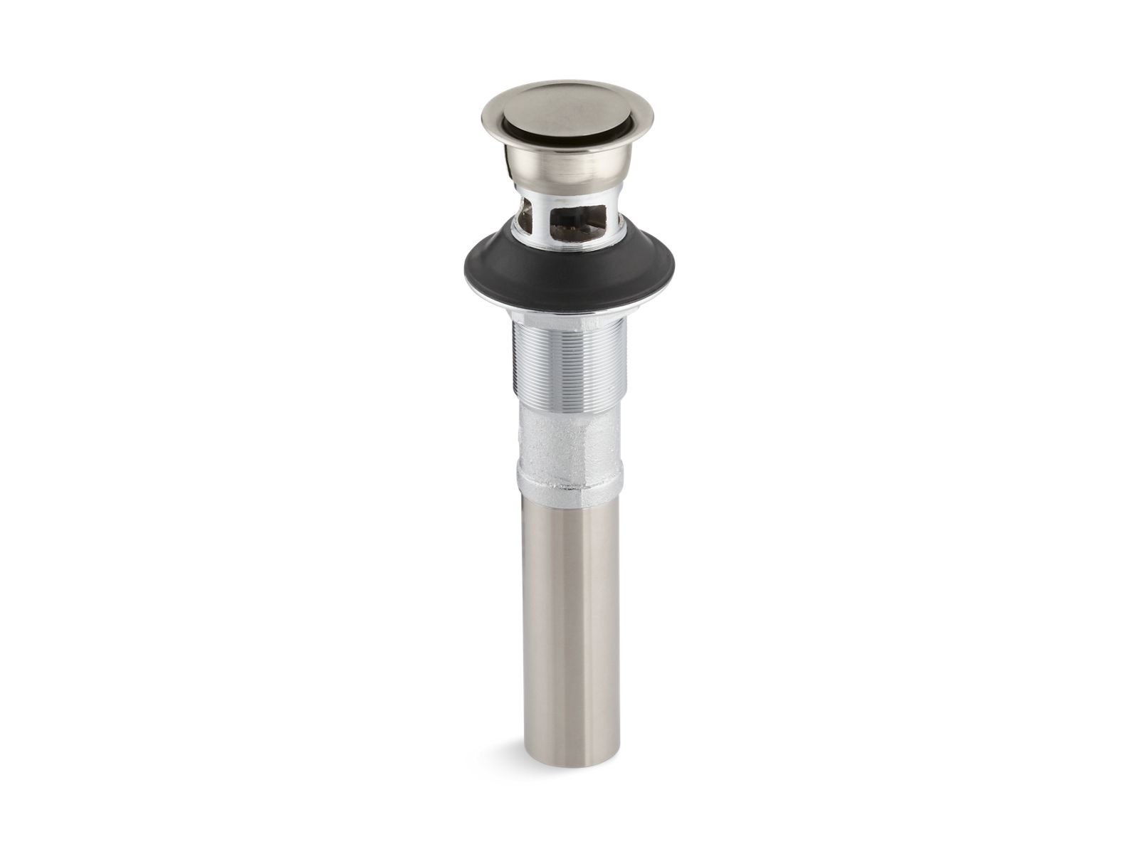 Clicker Drain With Overflow