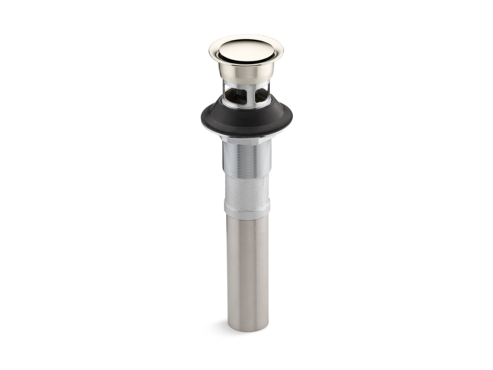 Clicker Drain With Overflow