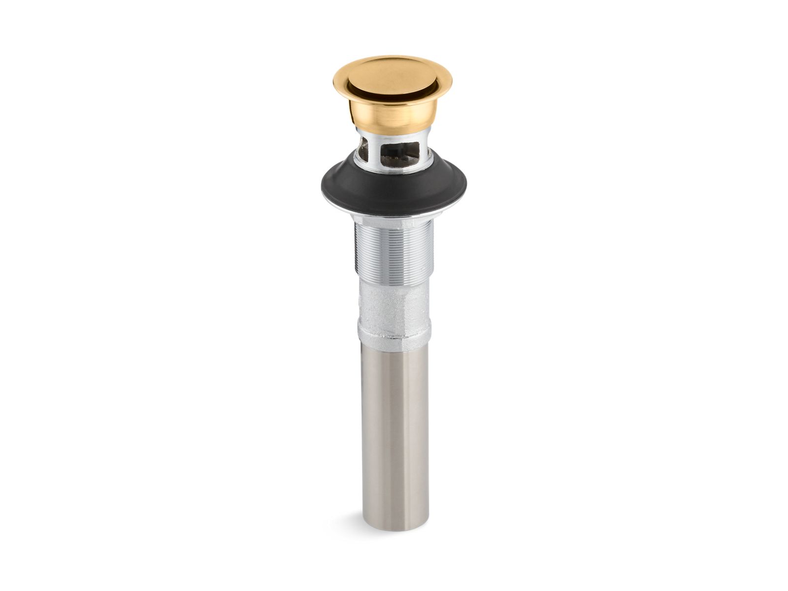 Clicker Drain With Overflow